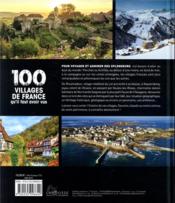 100 villages de France qu'il faut avoir vus - 4ème de couverture - Format classique