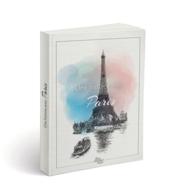 Une histoire avec Paris ; tour Eiffel ciel - Couverture - Format classique