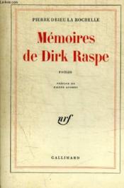 Memoires De Dirk Raspe - Couverture - Format classique