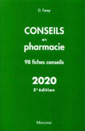 Conseils en pharmacie, 5e ed. - Couverture - Format classique