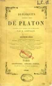 DIALOGUES BIOGRAPHIQUES ET MORAUX DE PLATON, 2e SERIE, Traduction Nouvelle - Couverture - Format classique