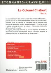 Le Colonel Chabert - Balzac, Honore