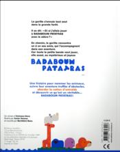 Badaboum patatras - 4ème de couverture - Format classique