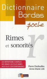 Dictionnaire Bordas poche : rimes et sonorités - Intérieur - Format classique