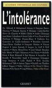 L'intolérance - Couverture - Format classique