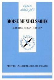 Moïse Mendelsshon - Couverture - Format classique
