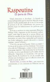 Raspoutine Le Paria De Dieu ; Memoires Apocryphes - Couverture - Format classique