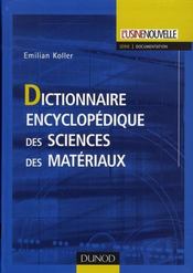 Dictionnaire encyclopédique de sciences des matériaux - Intérieur - Format classique