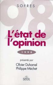 L'état de l'opinion ; 1998 - Couverture - Format classique