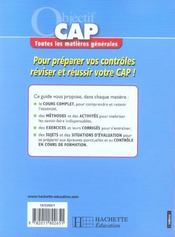 Objectif Cap (édition 2005) - 4ème de couverture - Format classique