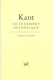 Le jugement esthétique  - Immanuel Kant 