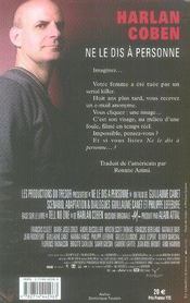 Ne le dis à personne - 4ème de couverture - Format classique