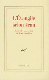 L'Evangile selon Jean - Couverture - Format classique