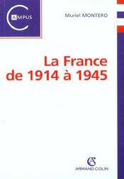 La France de 1914 à 1945 - Intérieur - Format classique