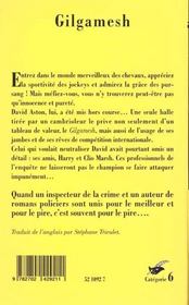 Gilgamesh - 4ème de couverture - Format classique