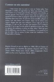 L'Amour Est Tres Surestime - 4ème de couverture - Format classique
