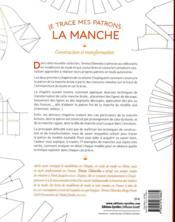 Je trace mes patrons ; la manche - 4ème de couverture - Format classique