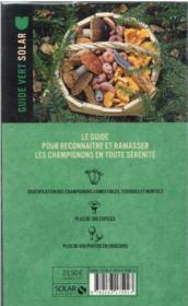 Les champignons de France (8e édition) - 4ème de couverture - Format classique