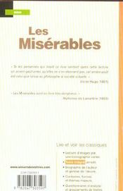 Les misérables ; extraits - 4ème de couverture - Format classique
