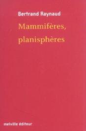 Mammiferes, planispheres - Couverture - Format classique
