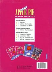 The New Apple Pie 3e Lv2 Eleve - 4ème de couverture - Format classique