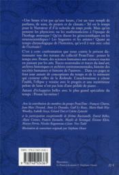 Proust et le temps : un dictionnaire - 4ème de couverture - Format classique