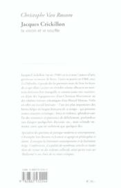 Jacques crickillon - 4ème de couverture - Format classique