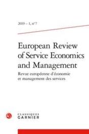 Revue européenne d'économie et management des services n.1  - Collectif 