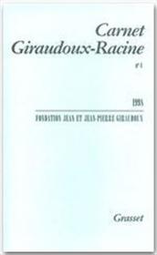 Carnet Giraudoux-Racine t.4 - Couverture - Format classique