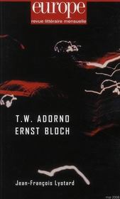 Europe Adorno/Ernest Bloch N949 Mai 2008 - Intérieur - Format classique