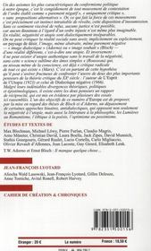 Europe Adorno/Ernest Bloch N949 Mai 2008 - 4ème de couverture - Format classique