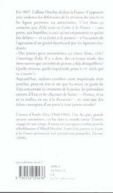 Lettre a la jeunesse - lettre a la france - 4ème de couverture - Format classique