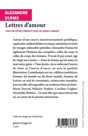 Lettres d'amour - 4ème de couverture - Format classique