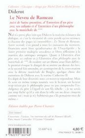 Le neveu de Rameau et autres textes - 4ème de couverture - Format classique