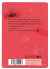 J'ai 14 ans et je suis détestable - 4ème de couverture - Format classique