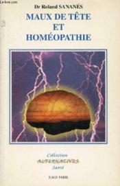 Maux De Tete Et Homeopathie - Couverture - Format classique