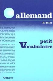 Petit vocabulaire allemand  - Isler - Isler Raoul 