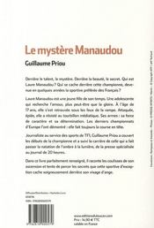 Le mystère Manaudou - 4ème de couverture - Format classique