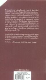Ne méprisez pas la prière ; exercices spirituel avec le notre père - 4ème de couverture - Format classique