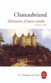 Mémoires d'outre-tombe t.1 - Couverture - Format classique