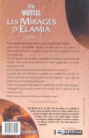 Les elamia t.1 ; les mirages d'elamia - 4ème de couverture - Format classique