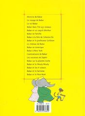 Babar et sa fille Isabelle - 4ème de couverture - Format classique
