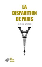 La disparition de Paris - Couverture - Format classique