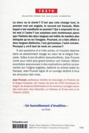 La story de la langue française : ce que le français doit à l'anglais et aux autres langues... et vice-versa - 4ème de couverture - Format classique