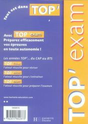 Top'Exam T.117 ; Culture Générale Et Expression ; Bts - 4ème de couverture - Format classique