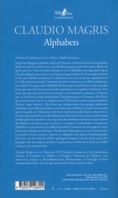 Alphabets - 4ème de couverture - Format classique