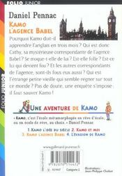 Kamo t.3 ; Kamo, l'agence Babel - 4ème de couverture - Format classique
