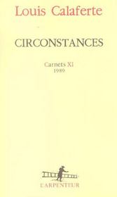 Carnets - xi - circonstances - (1989) - Intérieur - Format classique