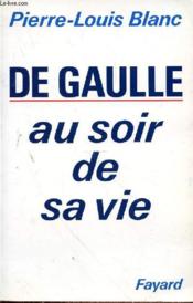 De Gaulle au soir de sa vie - Couverture - Format classique