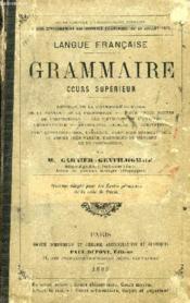 Grammaire, Cours Superieur - Couverture - Format classique